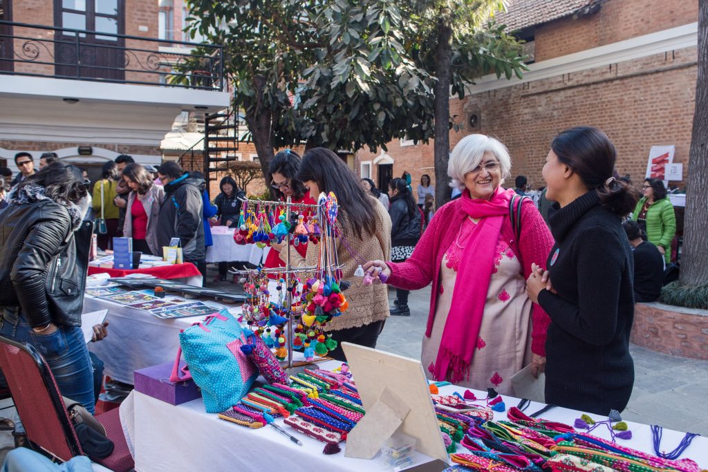 SheEOs in Nepal hold a Maker’s Market