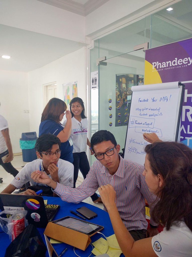 Participants Develop Solutions at TechCamp Myanmar