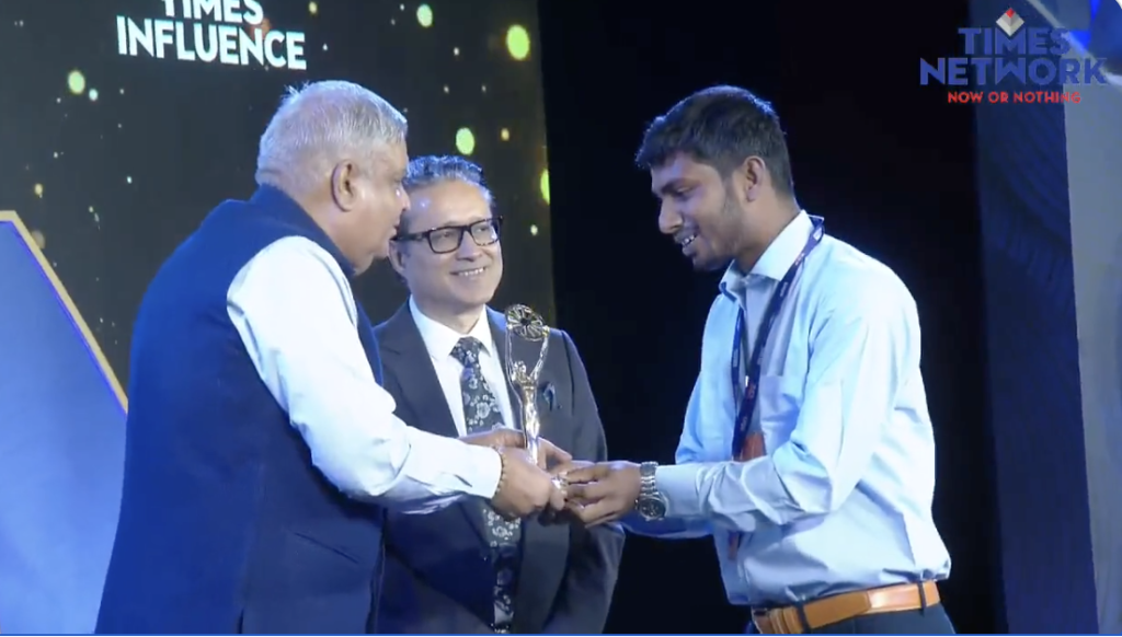 Soumya Receiving Award